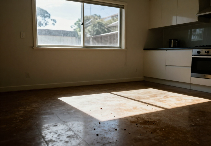 Rodent infestation in a Tregear garage before treatment